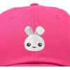 imageDALIX Bunny Embroidered Dad Cap Cotton Baseball Hat WomenHot Pink