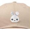 imageDALIX Bunny Embroidered Dad Cap Cotton Baseball Hat WomenKhaki