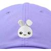 imageDALIX Bunny Embroidered Dad Cap Cotton Baseball Hat WomenLavender