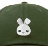 imageDALIX Bunny Embroidered Dad Cap Cotton Baseball Hat WomenOlive