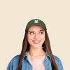 imageDALIX Bunny Embroidered Dad Cap Cotton Baseball Hat WomenOlive