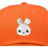 imageDALIX Bunny Embroidered Dad Cap Cotton Baseball Hat WomenOrange