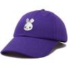 imageDALIX Bunny Embroidered Dad Cap Cotton Baseball Hat WomenPurple