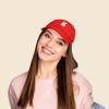 imageDALIX Bunny Embroidered Dad Cap Cotton Baseball Hat WomenRed