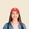 imageDALIX Bunny Embroidered Dad Cap Cotton Baseball Hat WomenRed