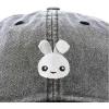 imageDALIX Bunny Embroidered Dad Cap Cotton Baseball Hat WomenWashed Black