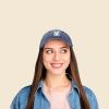 imageDALIX Bunny Embroidered Dad Cap Cotton Baseball Hat WomenWashed Navy
