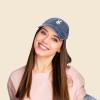 imageDALIX Bunny Embroidered Dad Cap Cotton Baseball Hat WomenWashed Navy