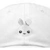 imageDALIX Bunny Embroidered Dad Cap Cotton Baseball Hat WomenWhite