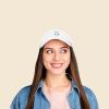 imageDALIX Bunny Embroidered Dad Cap Cotton Baseball Hat WomenWhite