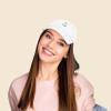 imageDALIX Bunny Embroidered Dad Cap Cotton Baseball Hat WomenWhite