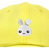 imageDALIX Bunny Embroidered Dad Cap Cotton Baseball Hat WomenYellow