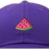 imageDALIX Fruit Lovers Watermelon Hat Womens Embroidered Baseball CapPurple