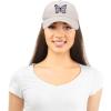 imageDALIX Pink Butterfly Hat Cute Womens Gift Embroidered Girls CapBeige