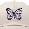imageDALIX Pink Butterfly Hat Cute Womens Gift Embroidered Girls CapBeige