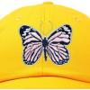 imageDALIX Pink Butterfly Hat Cute Womens Gift Embroidered Girls CapGold