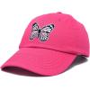 imageDALIX Pink Butterfly Hat Cute Womens Gift Embroidered Girls CapHot Pink