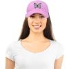 imageDALIX Pink Butterfly Hat Cute Womens Gift Embroidered Girls CapLight Pink