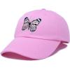 imageDALIX Pink Butterfly Hat Cute Womens Gift Embroidered Girls CapLight Pink