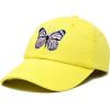 imageDALIX Pink Butterfly Hat Cute Womens Gift Embroidered Girls CapMinion Yellow