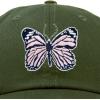 imageDALIX Pink Butterfly Hat Cute Womens Gift Embroidered Girls CapOlive