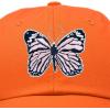 imageDALIX Pink Butterfly Hat Cute Womens Gift Embroidered Girls CapOrange