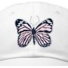 imageDALIX Pink Butterfly Hat Cute Womens Gift Embroidered Girls CapWhite