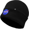imageDALIX Retro Style NASA Beanie Cap Embroidered Hat Space Meatball LogoBlack