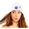 imageDALIX Retro Style NASA Beanie Cap Embroidered Hat Space Meatball LogoWhite