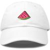 imageDALIX Fruit Lovers Watermelon Hat Womens Embroidered Baseball CapWhite