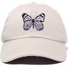 imageDALIX Pink Butterfly Hat Cute Womens Gift Embroidered Girls CapBeige
