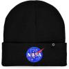 imageDALIX Retro Style NASA Beanie Cap Embroidered Hat Space Meatball LogoBlack