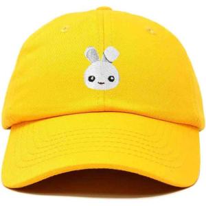imageDALIX Bunny Embroidered Dad Cap Cotton Baseball Hat WomenGold