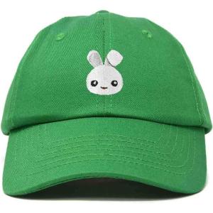 imageDALIX Bunny Embroidered Dad Cap Cotton Baseball Hat WomenKelly Green