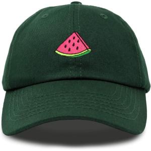 imageDALIX Fruit Lovers Watermelon Hat Womens Embroidered Baseball CapDark Green