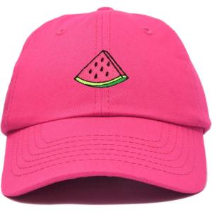 imageDALIX Fruit Lovers Watermelon Hat Womens Embroidered Baseball CapHot Pink