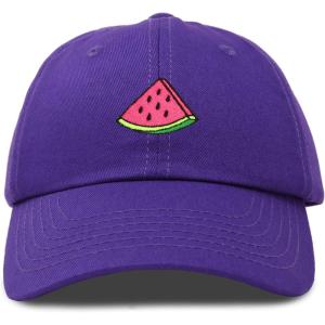 imageDALIX Fruit Lovers Watermelon Hat Womens Embroidered Baseball CapPurple