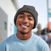 imageDALIX Chocolate Molecule Beanie Cap Embroidered Hat Knit Cozy Cap Cold Weather MensAsphalt Gray