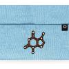 imageDALIX Chocolate Molecule Beanie Cap Embroidered Hat Knit Cozy Cap Cold Weather MensBaby Blue