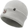imageDALIX Chocolate Molecule Beanie Cap Embroidered Hat Knit Cozy Cap Cold Weather MensLight Gray
