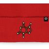 imageDALIX Chocolate Molecule Beanie Cap Embroidered Hat Knit Cozy Cap Cold Weather MensRed
