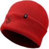 imageDALIX Chocolate Molecule Beanie Cap Embroidered Hat Knit Cozy Cap Cold Weather MensRed