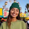 imageDALIX Cuff Beanie Cap 12quot Royal Red Black Navy Blue Orange Lime Green White Canary Yellow Pink CamoGreen
