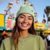 imageDALIX Cuff Beanie Cap 12quot Royal Red Black Navy Blue Orange Lime Green White Canary Yellow Pink CamoLight Green