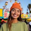 imageDALIX Cuff Beanie Cap 12quot Royal Red Black Navy Blue Orange Lime Green White Canary Yellow Pink CamoNeon Orange