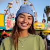 imageDALIX Cuff Beanie Cap 12quot Royal Red Black Navy Blue Orange Lime Green White Canary Yellow Pink CamoPeriwinkle