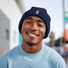 imageDALIX Ice Bear Embroidered Beanie Hat Polar Bear Cozy Knit Cap Cold Weather MensNavy Blue