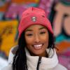 imageDALIX Ice Bear Embroidered Beanie Hat Polar Bear Cozy Knit Cap Cold Weather MensNeon Pink