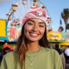 imageDALIX Ice Bear Embroidered Beanie Hat Polar Bear Cozy Knit Cap Cold Weather MensPink Camo