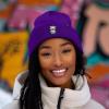 imageDALIX Ice Bear Embroidered Beanie Hat Polar Bear Cozy Knit Cap Cold Weather MensPurple